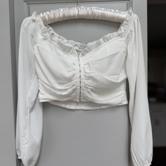 NWOT Off the Shoulder Corset Top - Picture 6 of 9